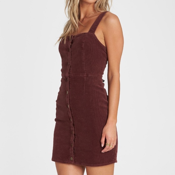 button up corduroy dress